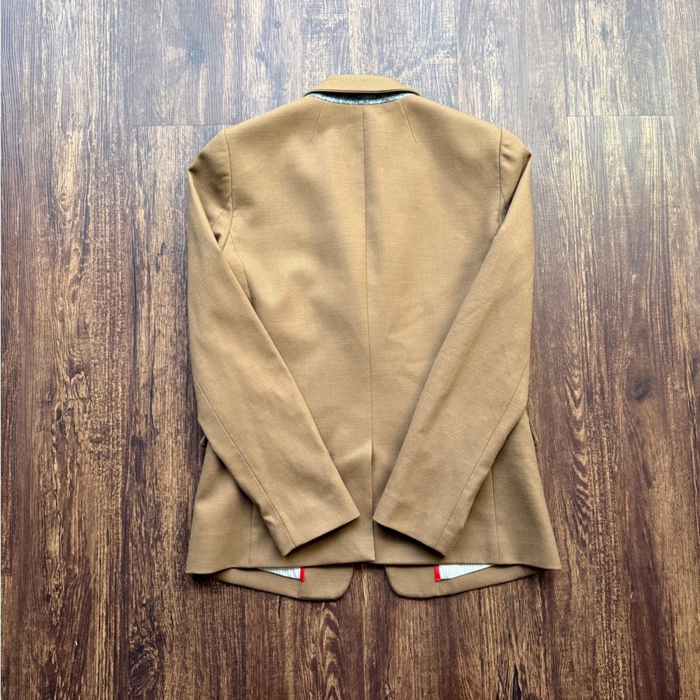 J Crew Women’s Camel Brown Stand Collar Regent Wool Blazer Jacket - Size 2 - Picture 4 of 9